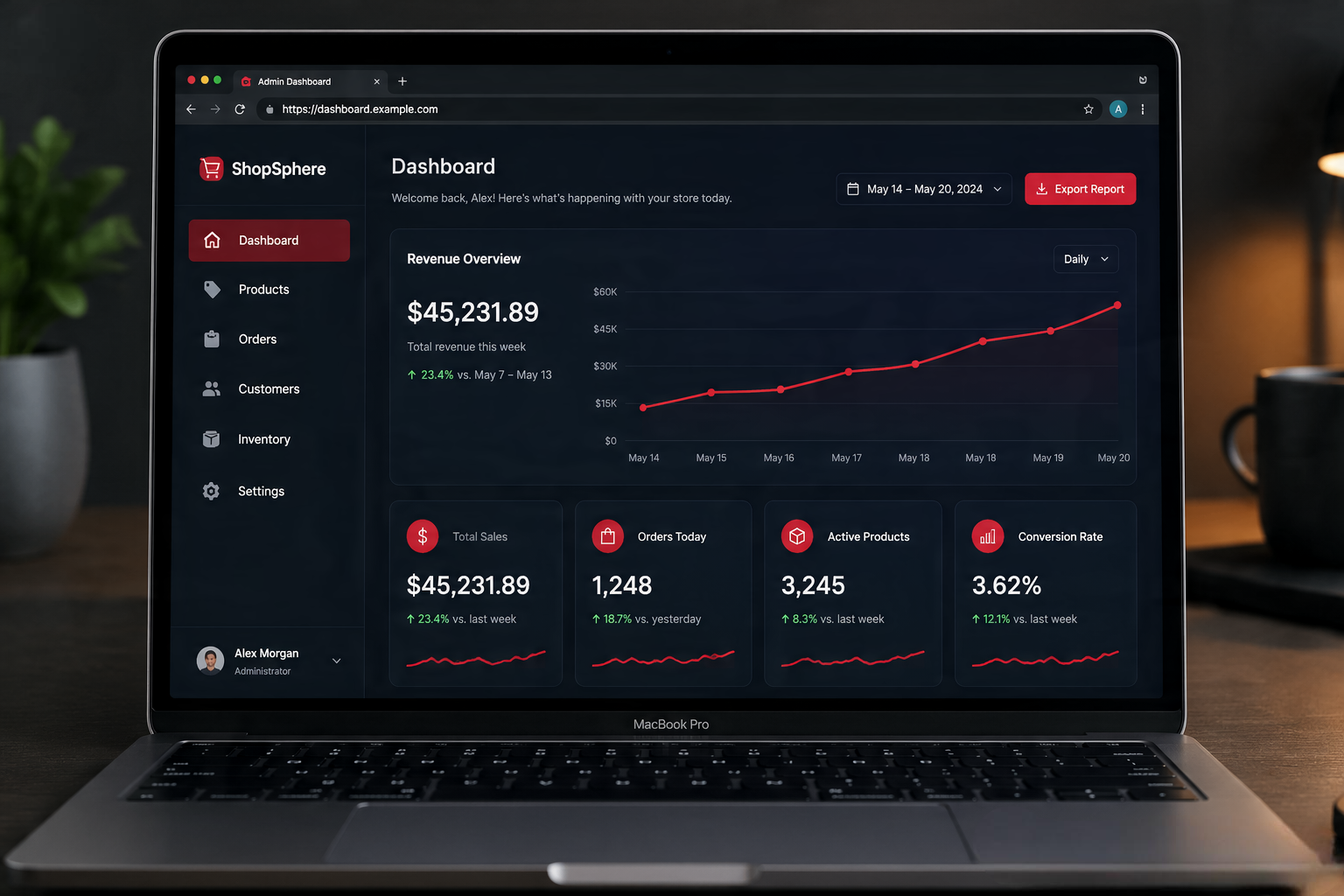 Mockup del proyecto E-commerce Automatizado