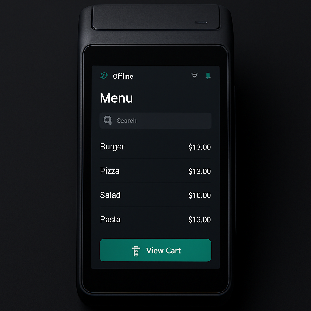 Mockup del proyecto App de Pedidos Offline
